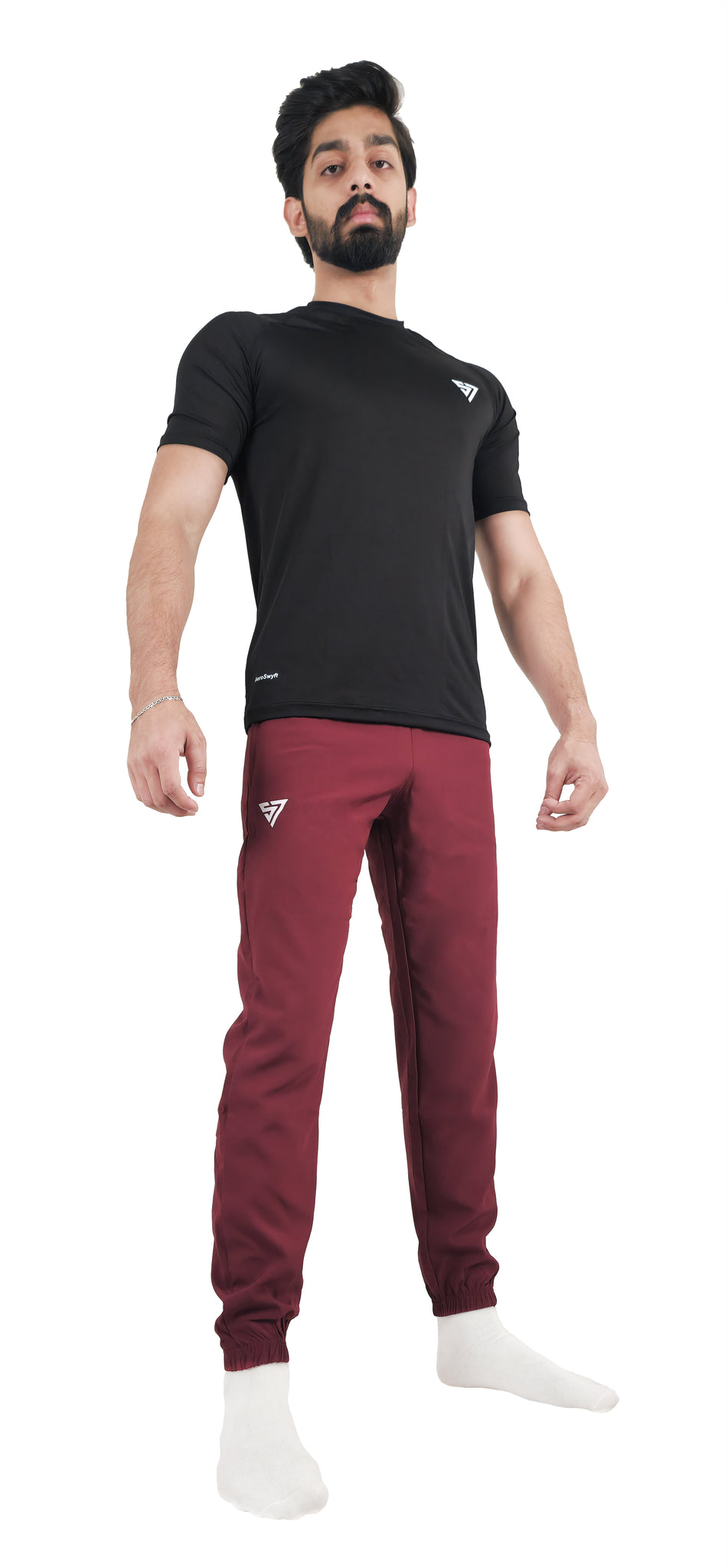 FlexFlow Trouser Maroon (SlimFit) - SUNAZAA