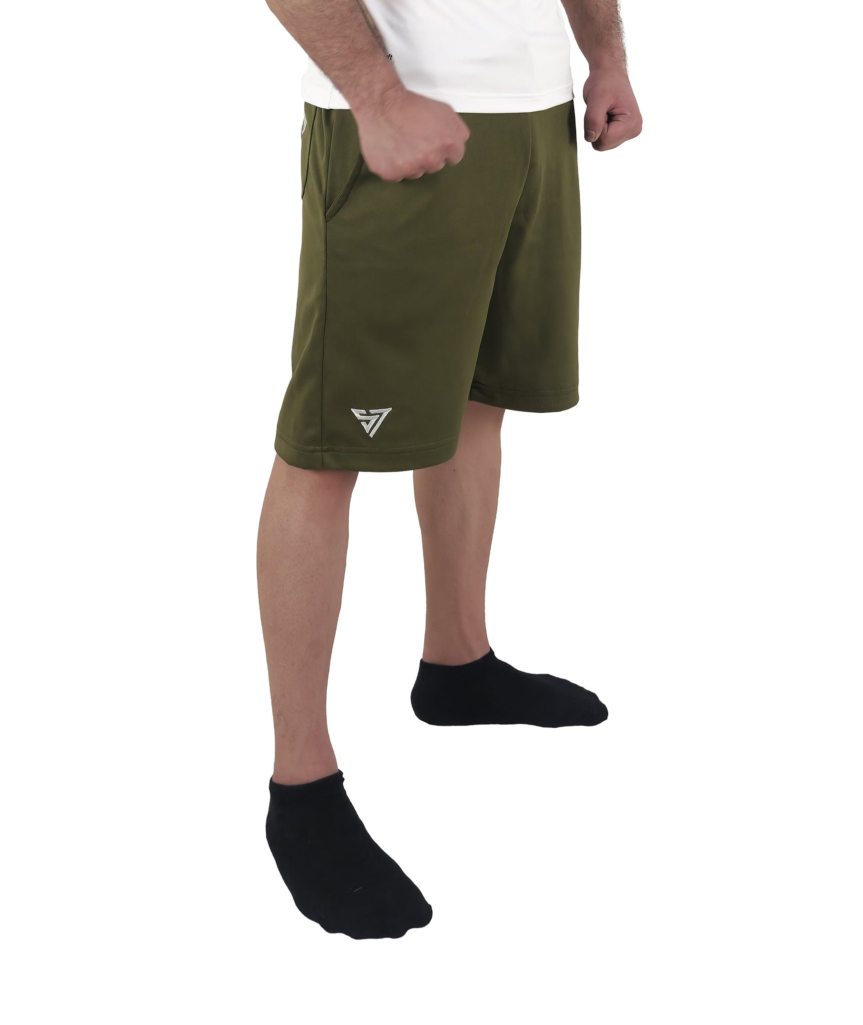 SportFlex Shorts Olive Green (LooseFit) - SUNAZAA